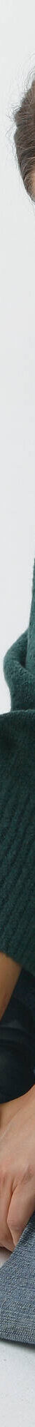 Pull loose col montant, manches larges (vert sapin) Pull loose col montant, manches larges (vert sapin)